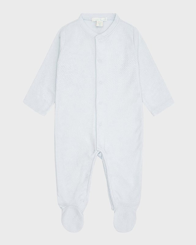Kid's Pointelle Embroidered Angel Wing Footie, Size Newborn-6
